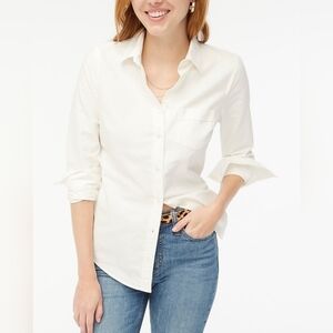 J. Crew Classic White Women's Button-Up Shirt #33